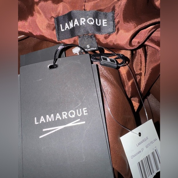 LaMarque Felina Oversized Leather Blazer in Size Small but fits like a Large - Picture 6 of 6